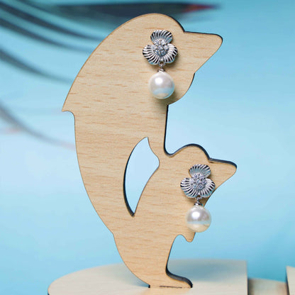 Raisaa 925 Pearl Drop Earring